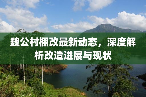 魏公村棚改最新動態(tài)，深度解析改造進(jìn)展與現(xiàn)狀