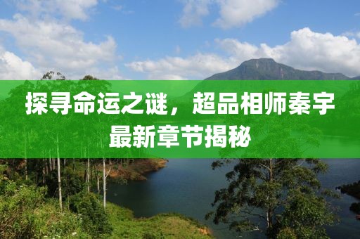 探尋命運(yùn)之謎，超品相師秦宇最新章節(jié)揭秘