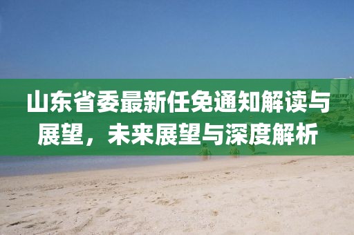 山東省委最新任免通知解讀與展望，未來展望與深度解析