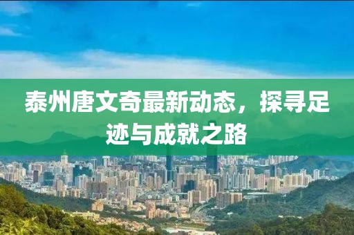 泰州唐文奇最新動(dòng)態(tài)，探尋足跡與成就之路