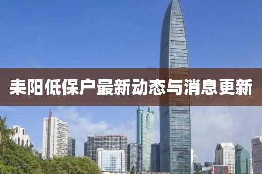 耒陽低保戶最新動態(tài)與消息更新