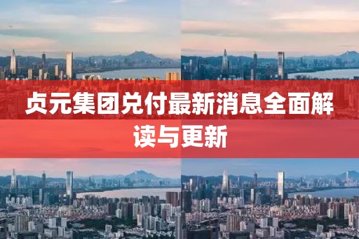 貞元集團(tuán)兌付最新消息全面解讀與更新