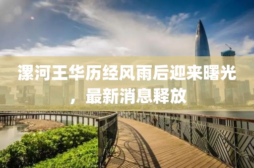 漯河王華歷經(jīng)風(fēng)雨后迎來曙光，最新消息釋放