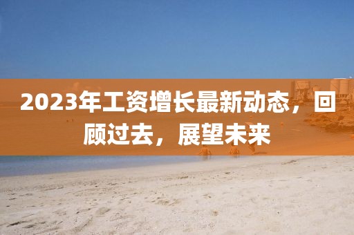 2023年工資增長最新動(dòng)態(tài)，回顧過去，展望未來