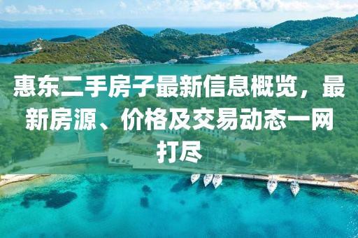 惠東二手房子最新信息概覽，最新房源、價格及交易動態(tài)一網(wǎng)打盡