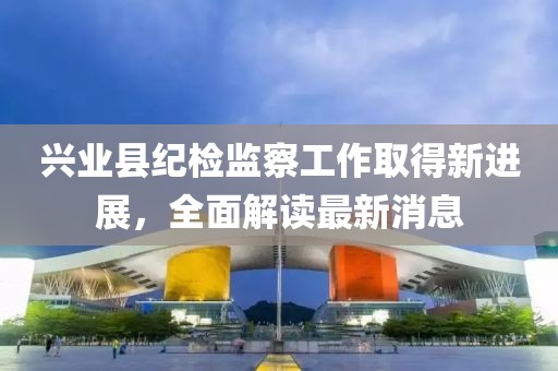 興業(yè)縣紀(jì)檢監(jiān)察工作取得新進(jìn)展，全面解讀最新消息