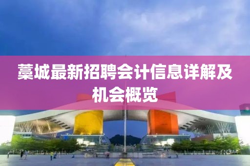 藁城最新招聘會(huì)計(jì)信息詳解及機(jī)會(huì)概覽
