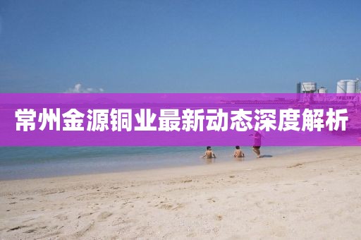常州金源銅業(yè)最新動(dòng)態(tài)深度解析