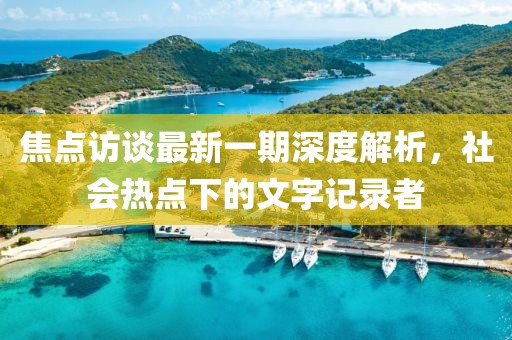 焦點訪談最新一期深度解析，社會熱點下的文字記錄者