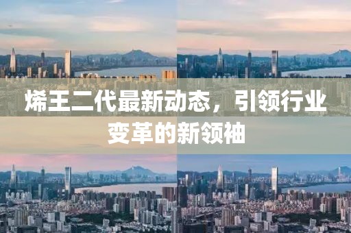 烯王二代最新動態(tài)，引領(lǐng)行業(yè)變革的新領(lǐng)袖