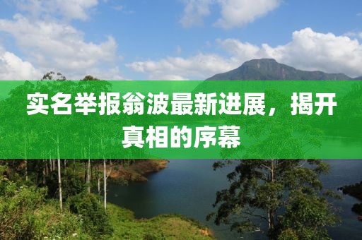 實(shí)名舉報(bào)翁波最新進(jìn)展，揭開真相的序幕