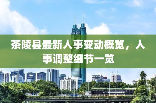 茶陵縣最新人事變動概覽，人事調(diào)整細(xì)節(jié)一覽