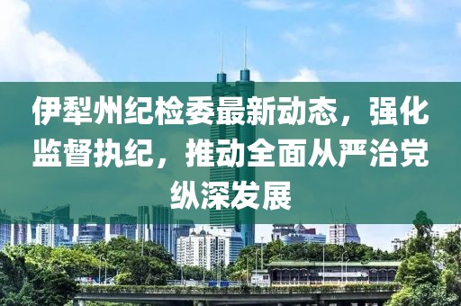 伊犁州紀(jì)檢委最新動(dòng)態(tài)，強(qiáng)化監(jiān)督執(zhí)紀(jì)，推動(dòng)全面從嚴(yán)治黨縱深發(fā)展