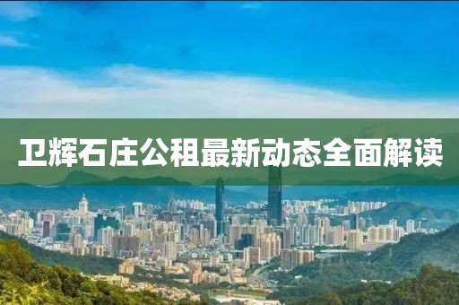 衛(wèi)輝石莊公租最新動態(tài)全面解讀