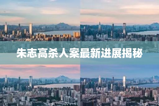 朱志高殺人案最新進展揭秘