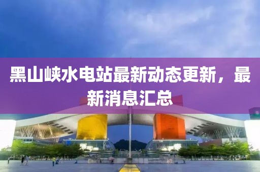黑山峽水電站最新動態(tài)更新，最新消息匯總