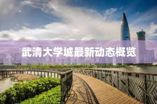 武清大學(xué)城最新動(dòng)態(tài)概覽