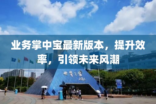 業(yè)務(wù)掌中寶最新版本，提升效率，引領(lǐng)未來風(fēng)潮