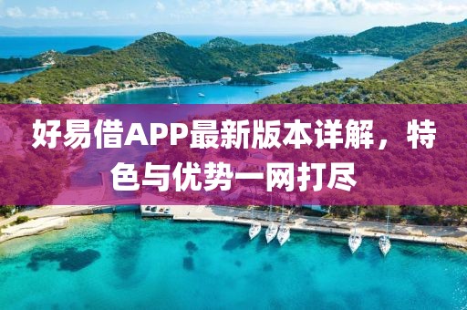 好易借APP最新版本詳解，特色與優(yōu)勢一網(wǎng)打盡