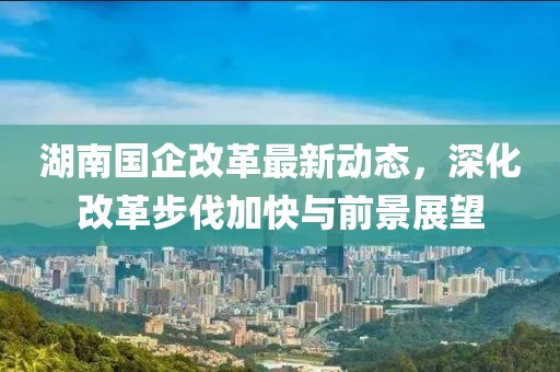 湖南國企改革最新動態(tài)，深化改革步伐加快與前景展望