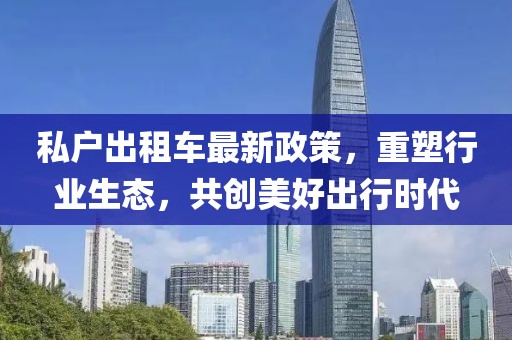 私戶出租車最新政策，重塑行業(yè)生態(tài)，共創(chuàng)美好出行時代