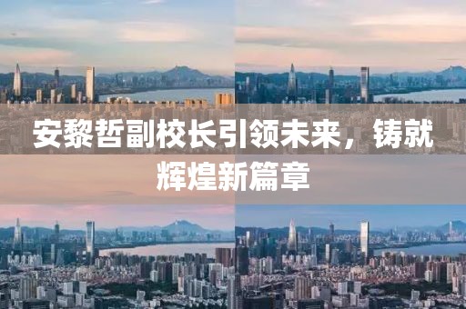 安黎哲副校長(zhǎng)引領(lǐng)未來(lái)，鑄就輝煌新篇章
