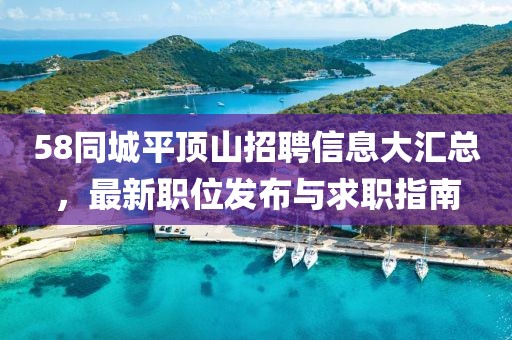 58同城平頂山招聘信息大匯總，最新職位發(fā)布與求職指南