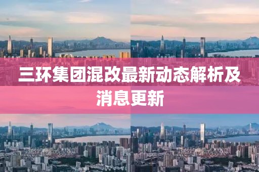 三環(huán)集團(tuán)混改最新動(dòng)態(tài)解析及消息更新