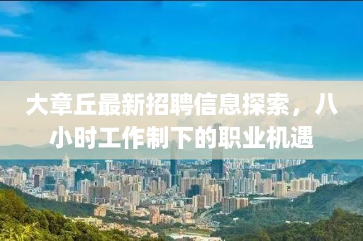 大章丘最新招聘信息探索，八小時工作制下的職業(yè)機遇