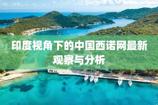 印度視角下的中國西諾網(wǎng)最新觀察與分析