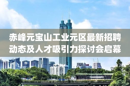 赤峰元寶山工業(yè)元區(qū)最新招聘動態(tài)及人才吸引力探討會啟幕