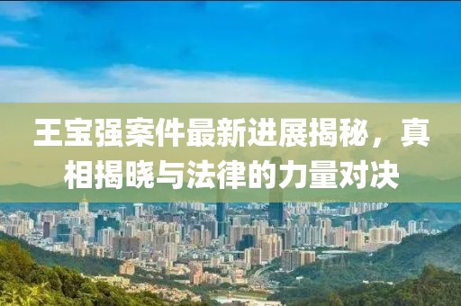 王寶強案件最新進展揭秘，真相揭曉與法律的力量對決