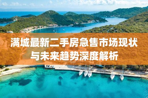 滿城最新二手房急售市場現狀與未來趨勢深度解析