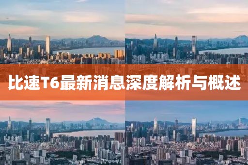 比速T6最新消息深度解析與概述