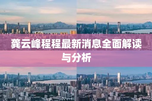 龔云峰程程最新消息全面解讀與分析