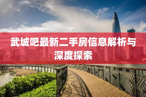武城吧最新二手房信息解析與深度探索