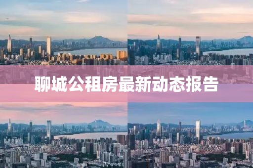 聊城公租房最新動態(tài)報告