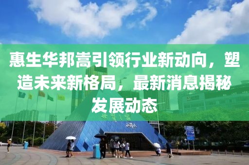 惠生華邦嵩引領(lǐng)行業(yè)新動向，塑造未來新格局，最新消息揭秘發(fā)展動態(tài)