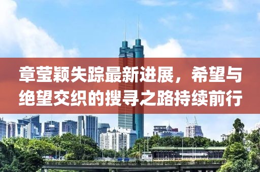 章瑩穎失蹤最新進展，希望與絕望交織的搜尋之路持續(xù)前行