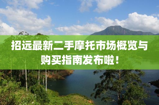 招遠(yuǎn)最新二手摩托市場(chǎng)概覽與購(gòu)買指南發(fā)布啦！