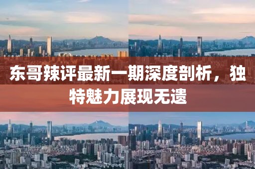 東哥辣評最新一期深度剖析，獨(dú)特魅力展現(xiàn)無遺