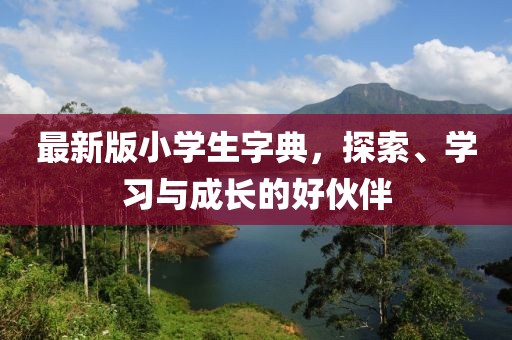 最新版小學(xué)生字典，探索、學(xué)習(xí)與成長的好伙伴