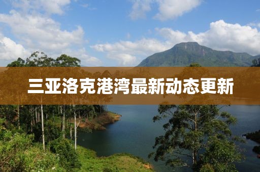 三亞洛克港灣最新動態(tài)更新
