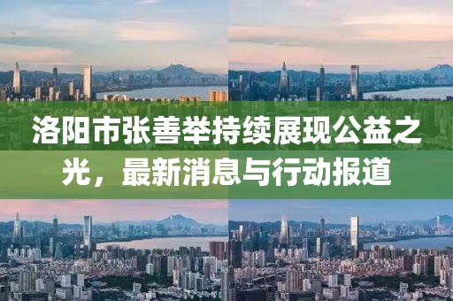 洛陽市張善舉持續(xù)展現(xiàn)公益之光，最新消息與行動報道