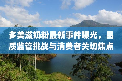 多美滋奶粉最新事件曝光，品質(zhì)監(jiān)管挑戰(zhàn)與消費(fèi)者關(guān)切焦點(diǎn)