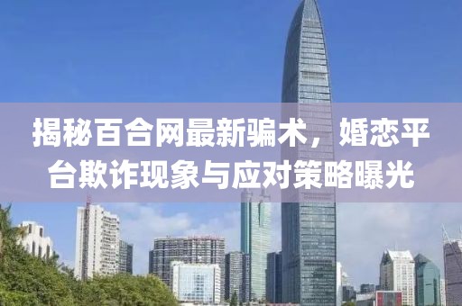 揭秘百合網(wǎng)最新騙術(shù)，婚戀平臺(tái)欺詐現(xiàn)象與應(yīng)對(duì)策略曝光