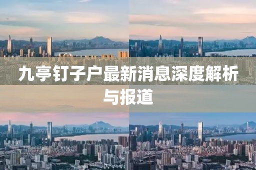 九亭釘子戶(hù)最新消息深度解析與報(bào)道