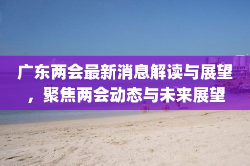 廣東兩會最新消息解讀與展望，聚焦兩會動態(tài)與未來展望