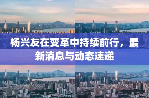楊興友在變革中持續(xù)前行，最新消息與動態(tài)速遞