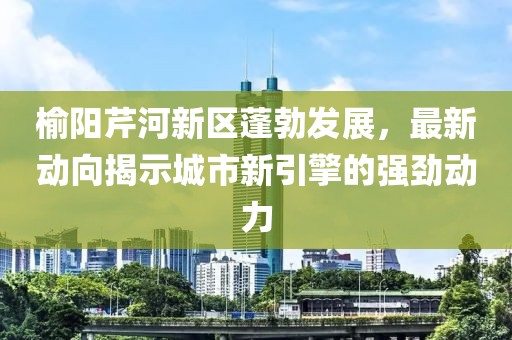 榆陽(yáng)芹河新區(qū)蓬勃發(fā)展，最新動(dòng)向揭示城市新引擎的強(qiáng)勁動(dòng)力